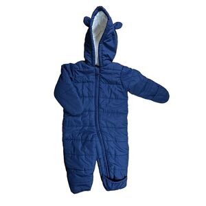 The Children’s Place Baby Unisex Hooded Snowsuit 12-18 Months New Warmth Layer